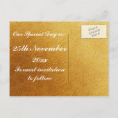 Golden Daffodils Ankündigungspostkarte (Rückseite)