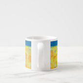 Golden Daffodils Espresso Kaffeemaschine Tasse zum (Rückseite)