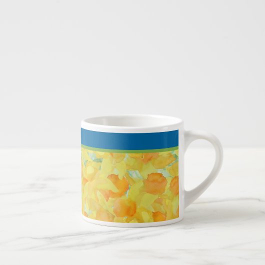 Golden Daffodils Espresso Kaffeemaschine Tasse zum (Rechts)