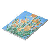 Golden Daffodils fett anmutend Art Notizblock (Rotiert)