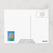 Golden Daffodils fett anmutend Art Postkarte (Rückseite)