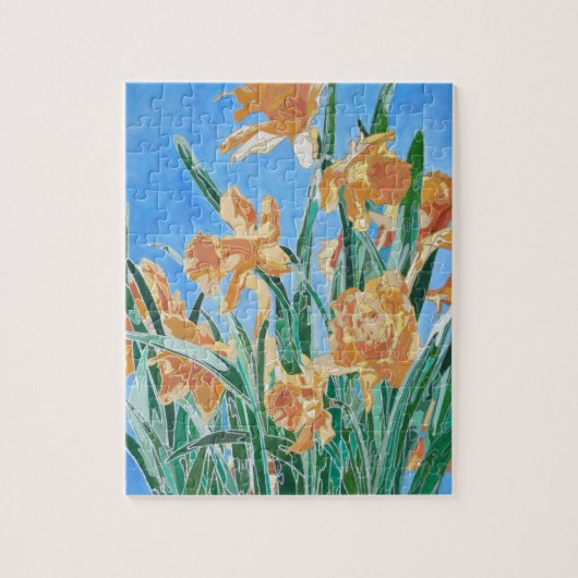 Golden Daffodils fett anmutend Art Puzzle (Vertikal)
