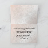 Golden Daffodils Geburtstagskartochter Karte (Innenseite)