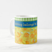 Golden Daffodils Kaffeemaschine Tasse zum Anpassen (Vorderseite Links)