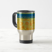 Golden Daffodils Travel Mug nach Maß Reisebecher (Vorderseite Links)