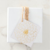 Golden Dahlia Blume Geschenkanhänger (Mit Box)