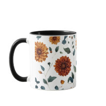 Golden Dahlia Tasse