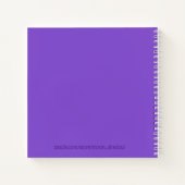 Golden Daisy Muster Boho Spiral Notebook Notizblock (Rückseite)