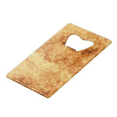 Golden Daisy Reflection Abstrakt Kreditkarten Flaschenöffner (Vorderseite Schrägansicht)