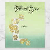 Golden Daisy Traumstrecke Airolo - Gletsch Weinetikett (Einzelnes Label)