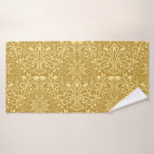 Golden Damask Barockfarbenes Muster Badehandtuch (Badehandtuch)