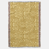 Golden Damask Barockfarbenes Muster Decke (Vorderseite Vertikal)