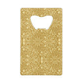 Golden Damask Barockfarbenes Muster Geldbeutel Flaschenöffner (Rückseite)