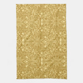 Golden Damask Barockfarbenes Muster Geschirrtuch (Vertikal)