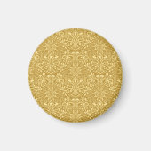 Golden Damask Barockfarbenes Muster Magnet (Vorne)