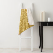 Golden Damask Barockfarbenes Muster Sherpadecke (Beispiel)