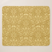 Golden Damask Barockfarbenes Muster Sherpadecke (Vorderseite (Horizontal))