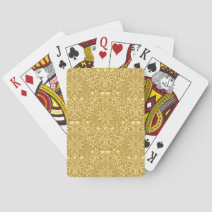 Golden Damask Barockfarbenes Muster Spielkarten