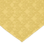 Golden Damask Bows Tischdecke (Schrägansicht)