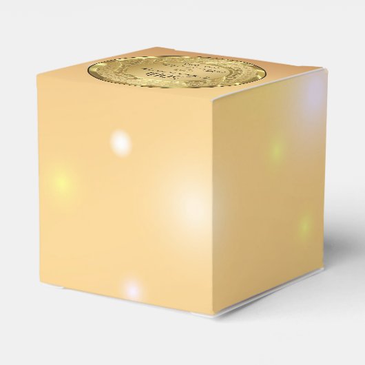 Golden Damask Jubiläum Geschenkschachtel (Rückseite)