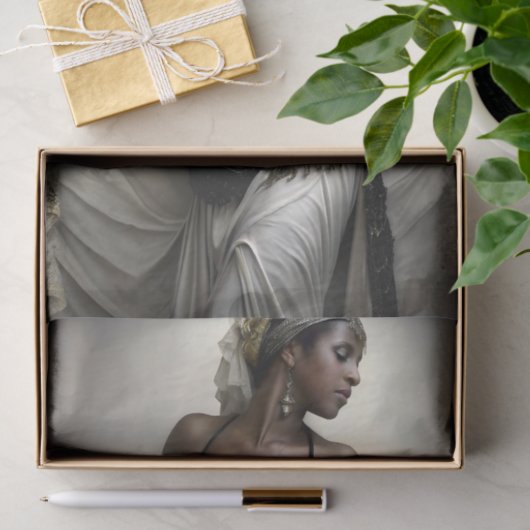 Golden Dancer in Regal Beadwork Decoupage Seidenpapier (Geschenk)