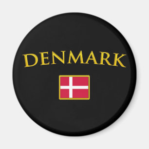Golden Dänemark Magnet