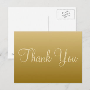 Golden Danke, Postcard Postkarte