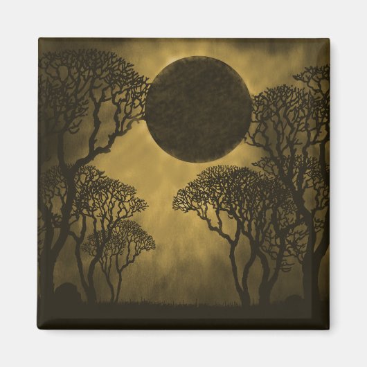 Golden Dark Forest Eclipse Magnet (Vorne)