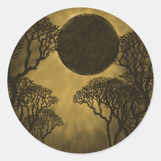 Golden Dark Forest Eclipse Stickers (Vorderseite)
