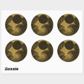 Golden Dark Forest Eclipse Stickers (Blatt)