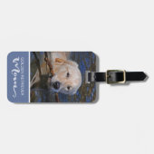 Golden das Foto Retriever-Mama-Einsatz Ihr Hundes Gepäckanhänger (Vorderseite horizontal)