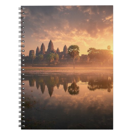 Golden Dawn Angkor Wat Notebook Notizblock (Vorderseite)