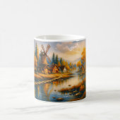 Golden Dawn at the Windmill Village Kaffeetasse (Mittel)