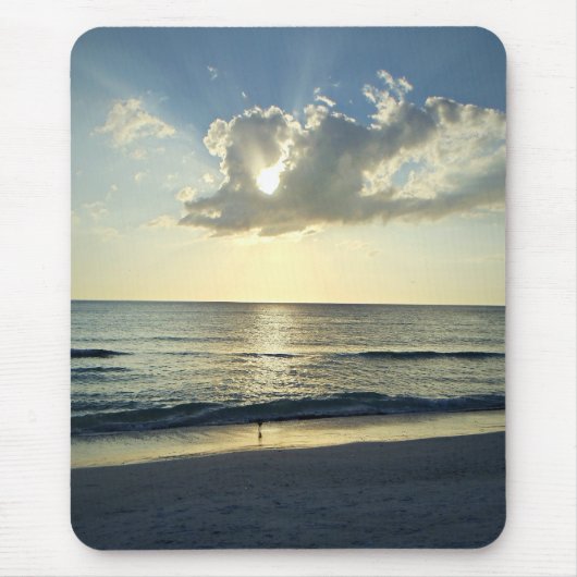 Golden Dawn by the Waves Mousepad (Vorne)