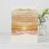 Golden Dawn Thank-You Card – Elegant New Year Grat Dankeskarte (Stehend Vorderseite)