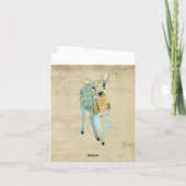 Golden Dearest Monogram Notecard (Rückseite)