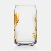 Golden Decorable Gerahmt Monogram Letter E Dosenglas (Rechts)