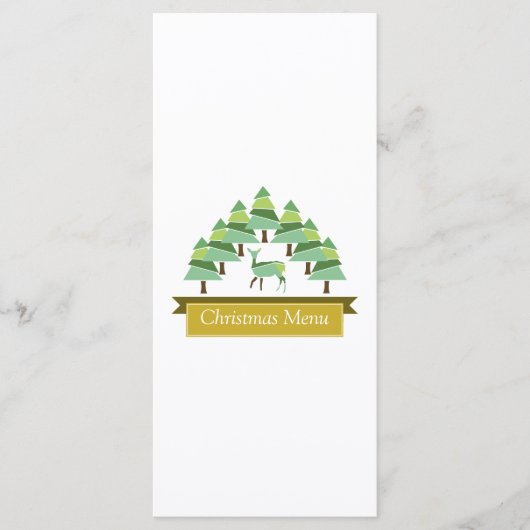 Golden Dee Forest Weihnachtsmenü Menükarte (Vorderseite)
