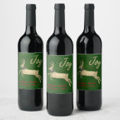 Golden Dee Weihnachtsweinlabel Weinetikett (Flaschen)