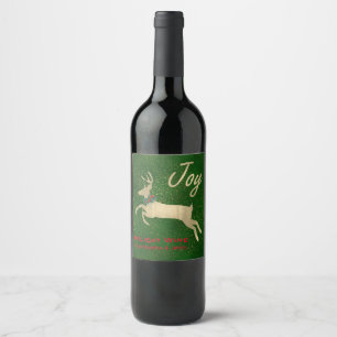 Golden Dee Weihnachtsweinlabel Weinetikett