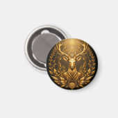 Golden Deer Emblem Magnet (Vorderseite/Rückseite)