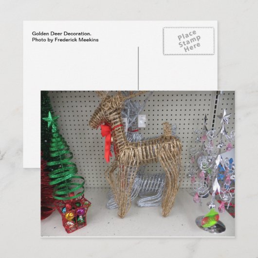 Golden Deer Postkarte (Vorne/Hinten)