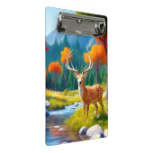 Golden Deer Stehend im Wald-987679 Mini Klemmbrett (Schrägansicht)