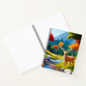 Golden Deer Stehend im Wald-987679 Notizblock (Innenseite)