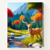 Golden Deer Stehend im Wald-987679 Notizblock (Rückseite)