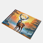 Golden Deer Twilight Peak Fußmatte (Schrägansicht)