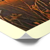 Golden Deer Twilight Peak Poster (Ecke)