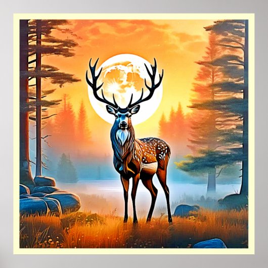 Golden Deer Twilight Peak Poster (Vorne)