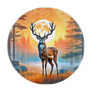 Golden Deer Twilight Peak Schneidebrett