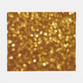 Golden defokussierter Glitzer, funkelnde Textur. Fleecedecke (Vorderseite (Horizontal))